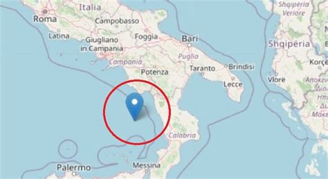 Terremoto Al Largo Della Calabria Tre Scosse La Pi Forte