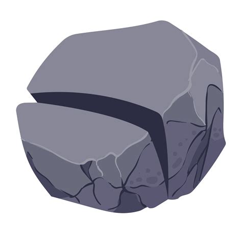 Cracked Rock Icon 12014079 Vector Art At Vecteezy