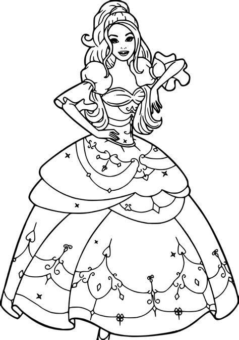 Propre Coloriage Barbie A Imprimer Photos Coloriage