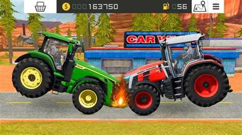 Massey Ferguson John Deere Tractor Accident In Fs Multiplayer