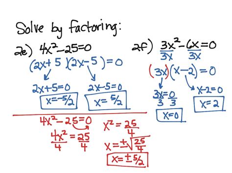 How To Solve Quadratic Equations Factorising At Cheryl Stewart Blog