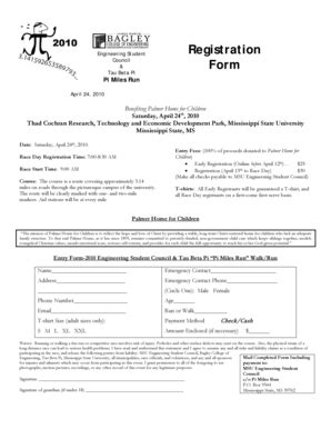 Fillable Online Esc Org Msstate Registration Form Engineering Student