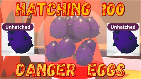 Hatching 100 DANGER EGGS In ADOPT ME RObLoX YouTube