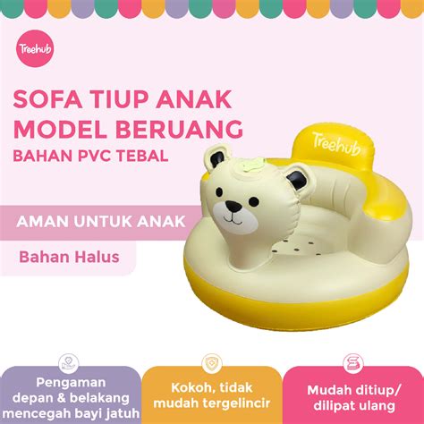 Jual Treehub Kursi Sofa Tiup Pvc Tempat Belajar Duduk Bayi Baby Infant