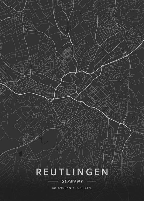 Reutlingen Germany Poster Picture Metal Print Paint By Designer