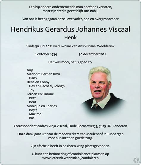 Hendrikus Gerardus Johannes Henk Viscaal