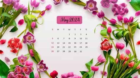 2024 May Calendar Wallpaper TubeWP