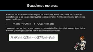 Propiedades Generales De Las Disoluciones Acuosas Ppt