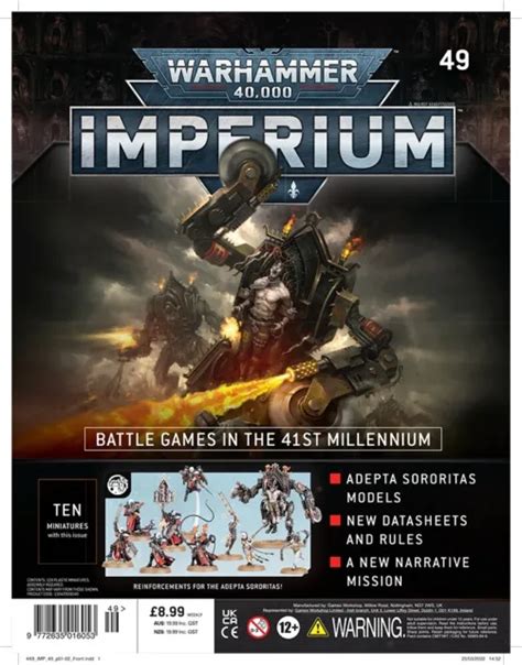 WARHAMMER 40K IMPERIUM magazine issue 49 Adeptas Sororitas, Sealed and Unopened £19.99 - PicClick UK