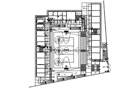 Basketball Layout In Autocad Cadbull