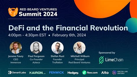 Red Beard Ventures Summit 2024 Defi And The Financial Revolution