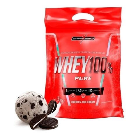 Whey Protein 100 Pure Integralmédica Cookies And Cream 18kg Centauro