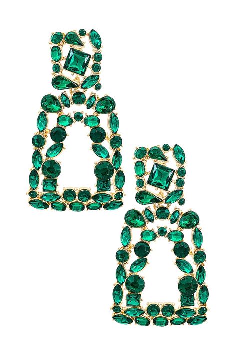 8 Other Reasons Bling Bling Earrings in Emerald | REVOLVE