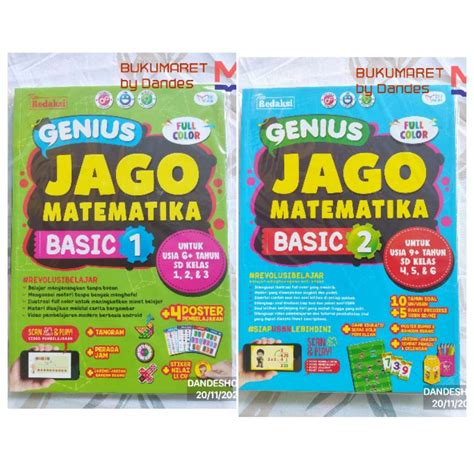 Jual GENIUS Jago Matematika Basic Buku Revolusi Belajar SD Shopee