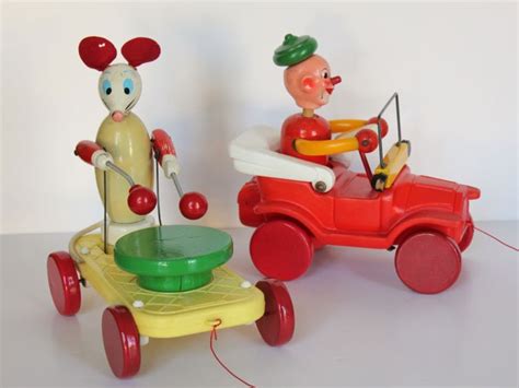 Jouets Tirer Educalux Vintage Jouet Coffre Jouets Jouets Anciens