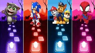 Talking Tom Sonic Prime Marvels Spidey PAW Pa Doovi