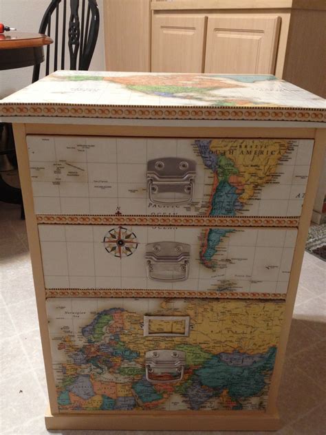 Decoupage File Cabinet Filing Cabinet Decoupage Cabinet