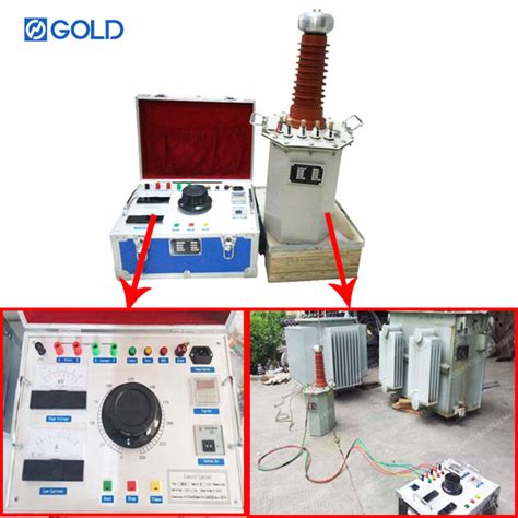 Electrical Oil Immersed High Voltage Test Transformer Ac Dc Hipot