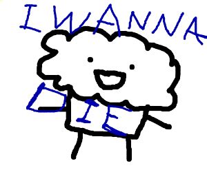 ASDF movie muffin (I wanna die!) - Drawception