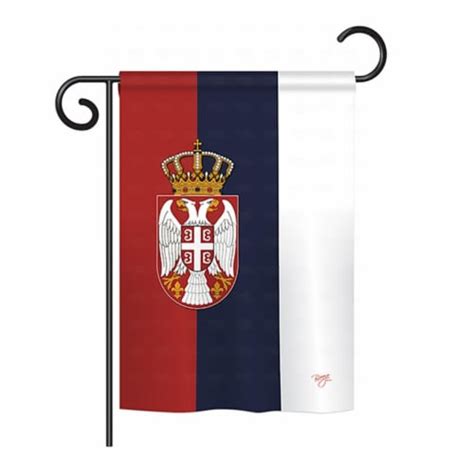 Breeze Decor BD CY GS 108107 IP BO D US13 BD 13 X 18 5 In Serbia Flags