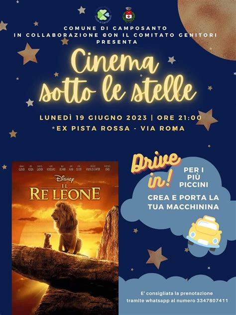 Luned Cinema Sotto Le Stelle Con Il Re Leone A Camposanto