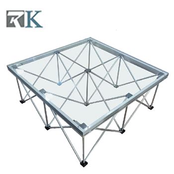 Frosted Plexiglass Stage Portable Stage Mobile Stage Aluminum Stage