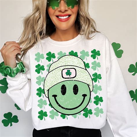 Retro St Patricks Day Smiley Png Smiley Png Lucky Smiley Png