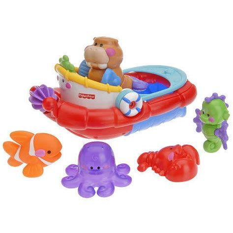 Jucarie Barcuta Cu Accesorii Pentru Baie Fisher Price EMAG Ro