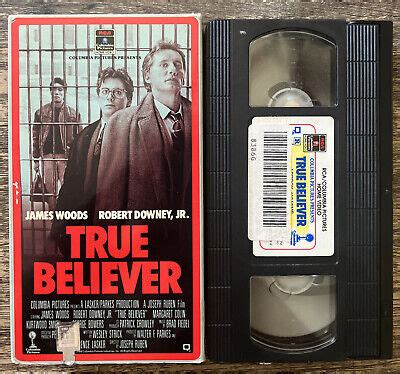 True Believer VHS James Woods Robert Downey Jr Margaret Colin Joseph