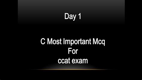 Basics Of I O In C CDAC C CAT Section B C Programme Mcq For Ccat