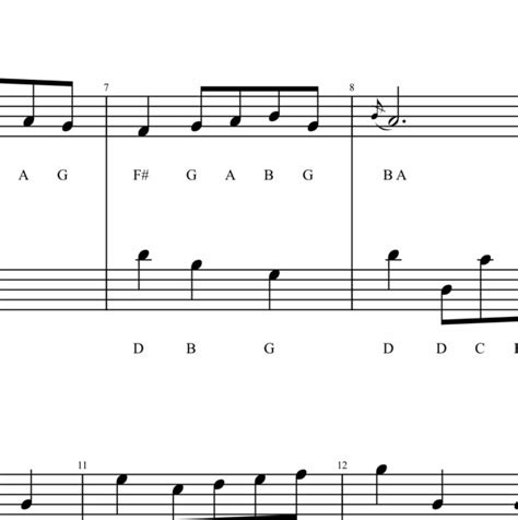 Easy To Advanced Piano Sheet Music Note Names Pdf Downloads