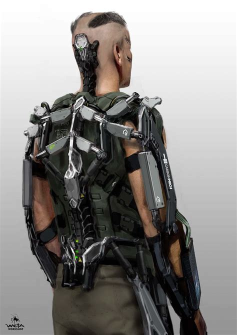 Artstation Elysium Kruger Hulc Suit Weta Workshop Design Studio In