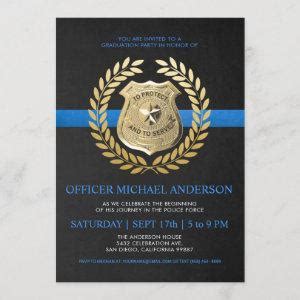 Police Academy Graduation Invitations – Class Of