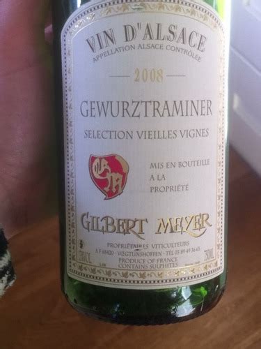 Gilbert Mezer Alsace Selection Vieilles Vignes Gew Rztraminer Vivino