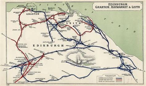 Edinburgh And District Railway Map 1928 Philatelic Database