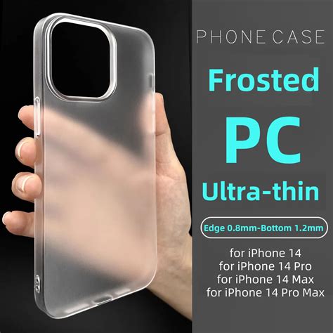 Funda De Tel Fono Transl Cida Esmerilada Ultrafina Para Iphone