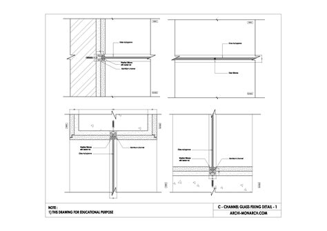 C Channel Glass Fixing Detail One ⋆ Archi Monarch