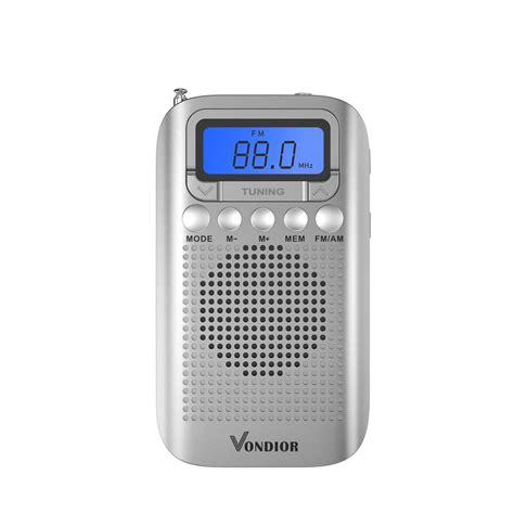 Buy Vondior Digital Am Fm Portable Pocket Radio With Alarm Clock Best