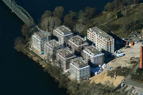 Luftaufnahme Berlin Baustelle Zum Neubau Einer Mehrfamilienhaus