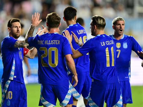 Argentina goleó a Puerto Rico en Miami: seis goles, dos asistencia de