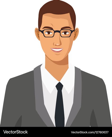 Businessman Cartoon Icon Royalty Free Vector Image