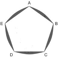 Aio Na Figura Abaixo Abcde E Um Pentagono Regular De Lado