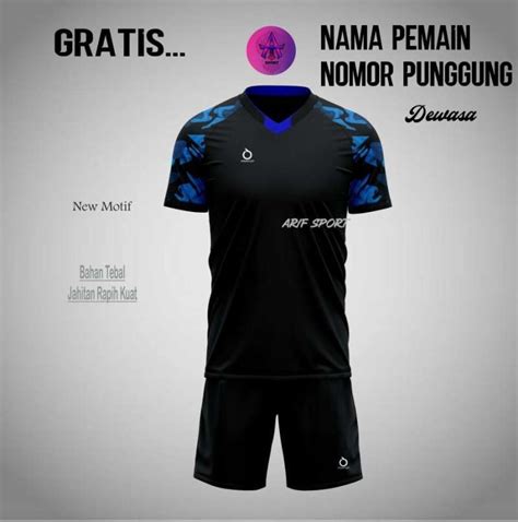 Jual Baju Stelan Futsal Volly Badminton Custom Futsal Dewasa Jersey