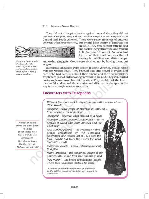 Ncert Book For Class 11 History Chapter 10 Displacing