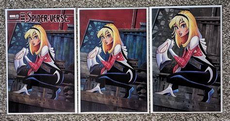 Edge Of Spider Verse 2 Chrissie Zullo Variant Set Trade Virgin Coa Nycc 4624457707