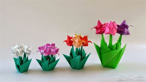 Origami Tulip By Isa Klein Origami Crafts Origami Easy Easy Origami