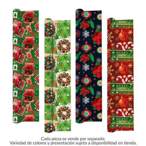 Papel Para Envolver Dipak Cl Sicos Navidad Varios Modelos Pza Walmart