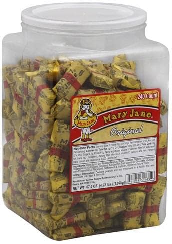 Mary Jane Original Candy - 240 ea, Nutrition Information | Innit