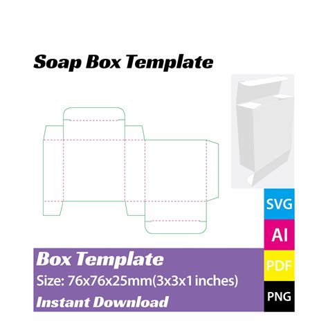 Soap Box Template Illustrator