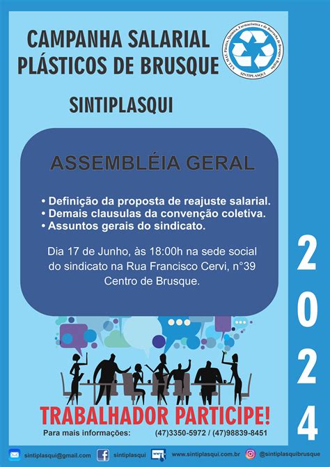 Assembleia Campanha Salarial Pl Sticos De Brusque Sintiplasqui